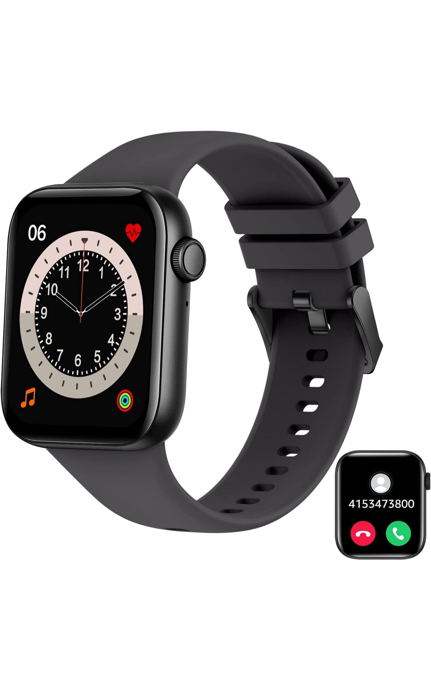 ASWEE Smartwatch Frauen Männer Kinder Fitness-Uhr mit 1,95 Zoll TFT Touchscreen Smart Watch, IP68 wasserdichte Fitness-Tracker mit Pedometer Herzfrequenzmesser Blutdruckmessgerät Stoppuhr für