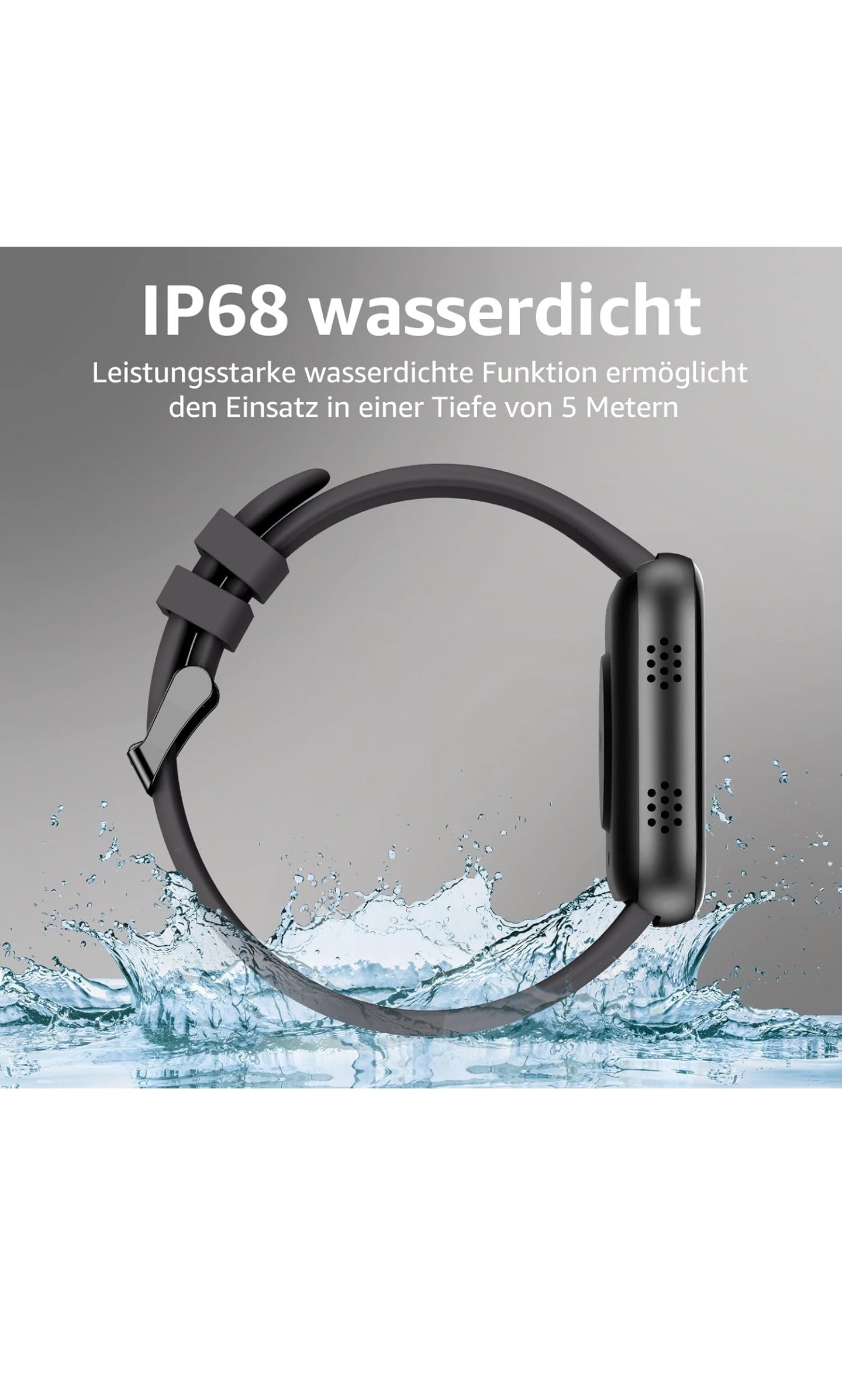 ASWEE Smartwatch Frauen Männer Kinder Fitness-Uhr mit 1,95 Zoll TFT Touchscreen Smart Watch, IP68 wasserdichte Fitness-Tracker mit Pedometer Herzfrequenzmesser Blutdruckmessgerät Stoppuhr für