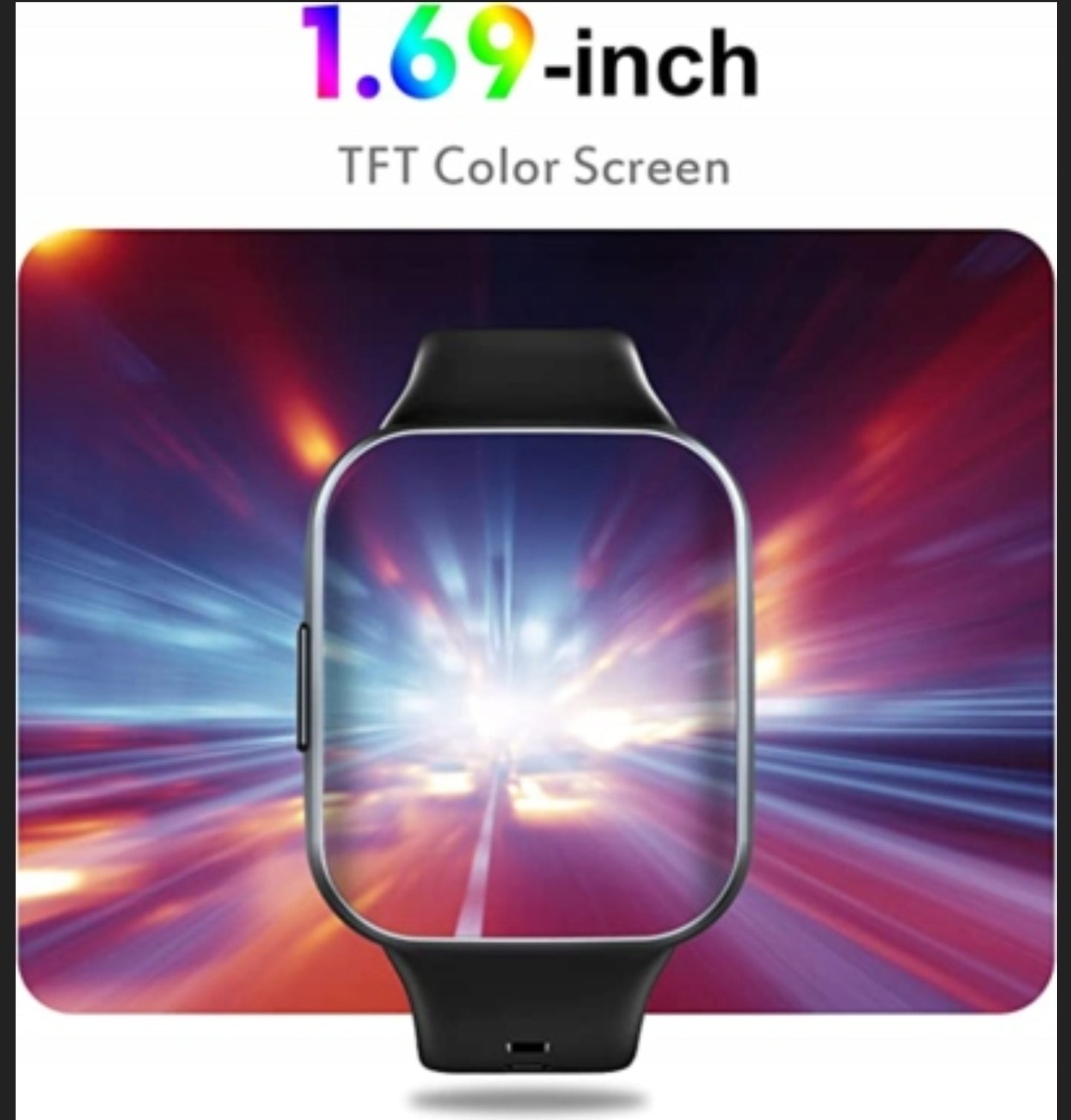 Jugeman Smartwatch Damen Herren, Fitnessuhr mit 1,69" HD Farbdisplay, 25 Sportmodi Fitness Tracker Uhr mit Pulsmesser Schlafmonitor, IP68 Wasserdicht Sportuhr mit Schrittzähler Stoppuhr Blau