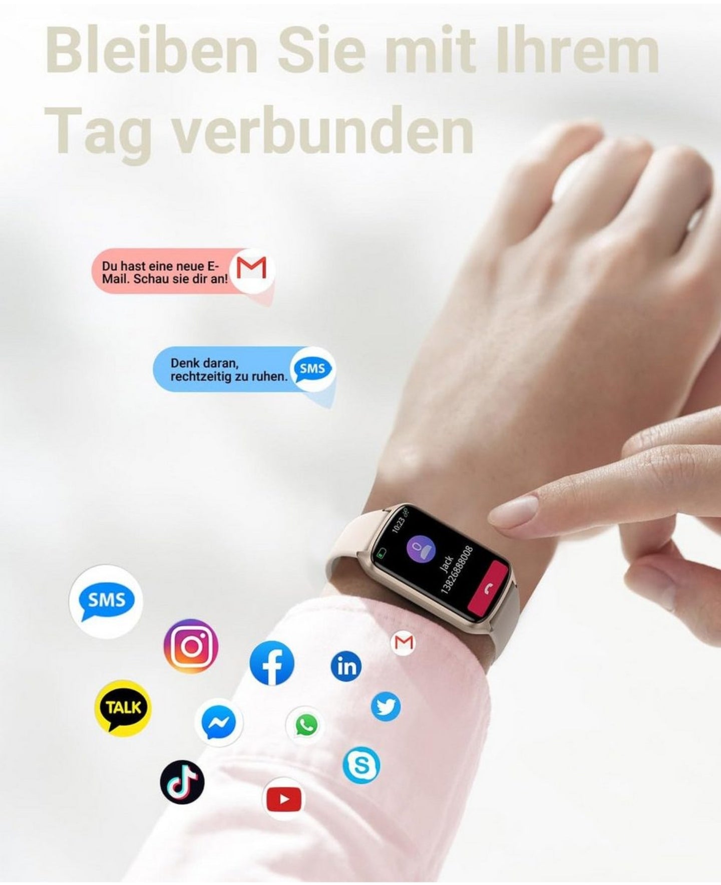 AMZHERO
20+Trainningsmodi,Schlafüberwachung, Herzfrequenzmessung,Schrittzähler Smartwatch
smartwatch frauen smatchwatch uhren damen fitness tracker Herren